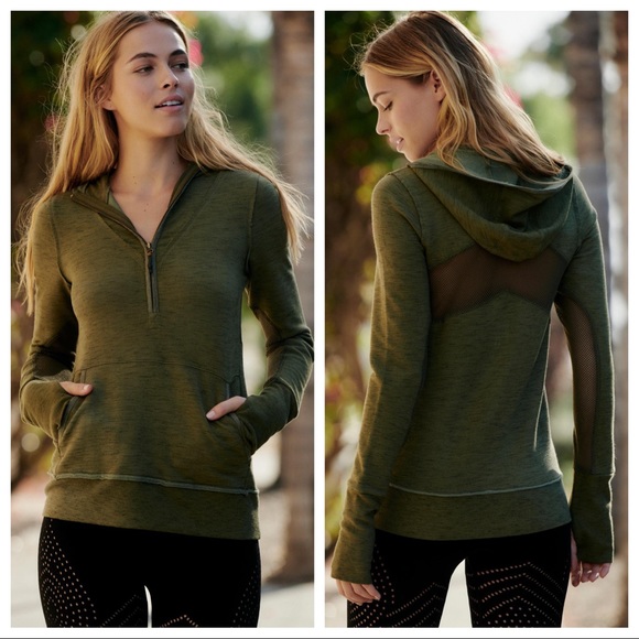 Free People Tops - NWT Free People Movement Markle Hoodie in Green